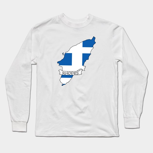 Rhodes Long Sleeve T-Shirt by greekcorner